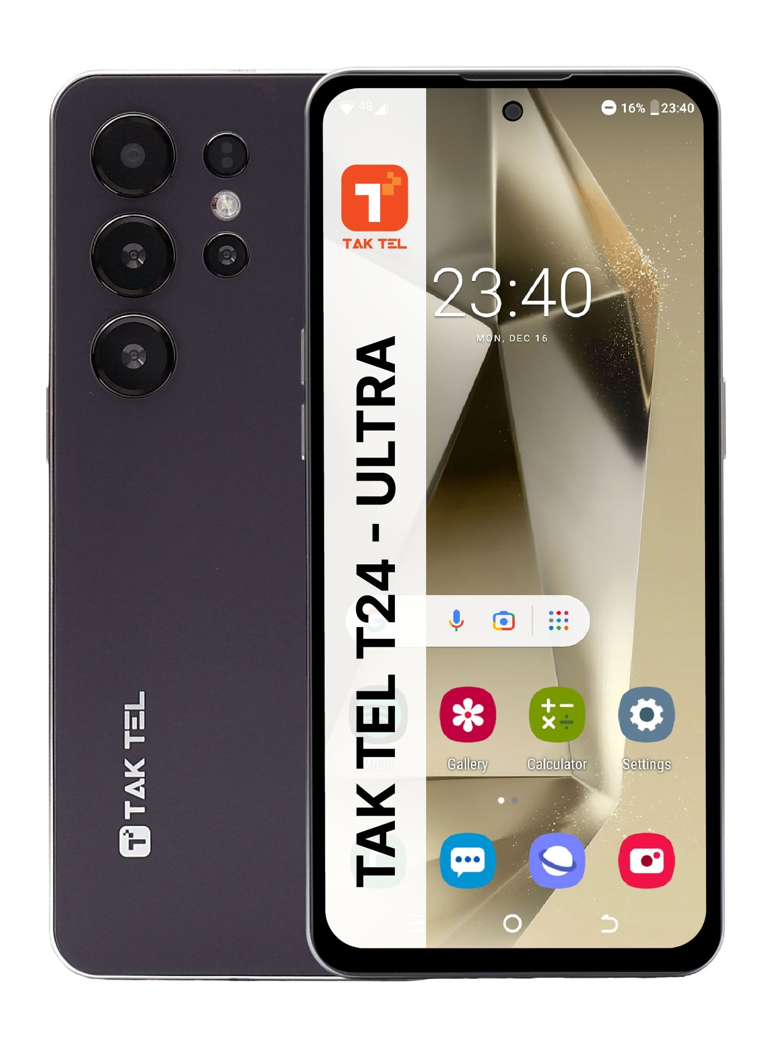 TAK TEL TAK TEL Mobile Phone T-24, 64GB Storage, 8GB RAM, 6.6" HD Display, 5000mAh Battery, 13MP Camera, PURPLE 