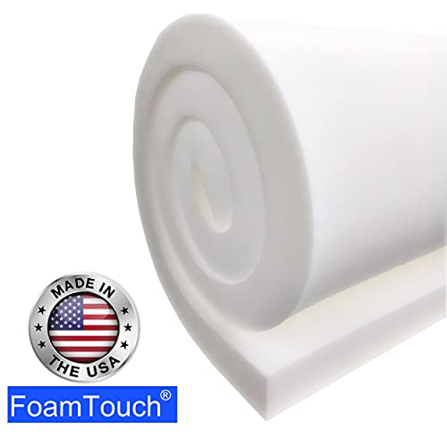 FoamTouch Upholstery Foam Cushion High Density 1" Height x 30" Width x 72" Length - Image 3