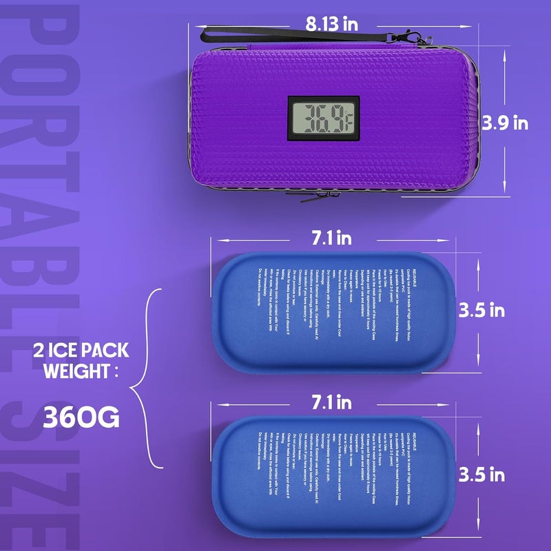 CAILOS Insulin Cooler Travel Case TSA Approved Refrigerated Medicine Cooling Bag with Ice Pack for Diabetes Care Supplies - Image 2