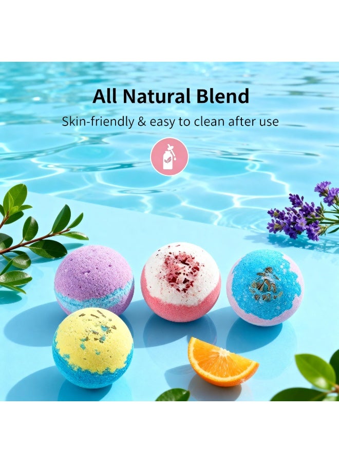 Bath Bombs Gift Set for Women  Kids, Shower Bombs with Organic Essential Oils, Bubble Bath Spa Skin Moisturizing for Girls, Ideal Gifts (12 PCS) - Image 2