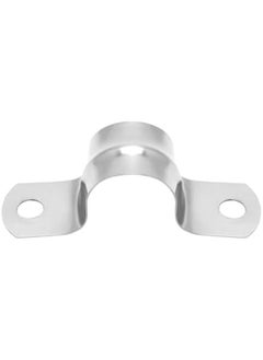 Arabest 1/2 Rigid Pipe Strap Clamp, 50 Pack Strap-U Bracket Tube Clip, Heavy Duty Stainless Steel Fastener Holder Two Hole Strap, Widened Tube Strap Tension Clip Assortment Kit  - Image 2