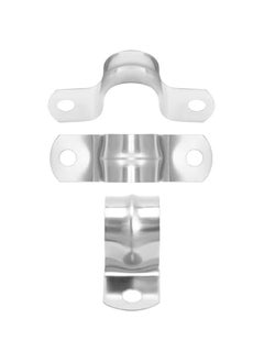 Arabest 1/2 Rigid Pipe Strap Clamp, 50 Pack Strap-U Bracket Tube Clip, Heavy Duty Stainless Steel Fastener Holder Two Hole Strap, Widened Tube Strap Tension Clip Assortment Kit  - Image 3