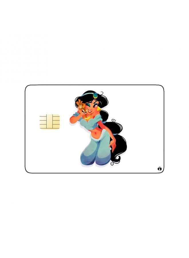RKN PRINTED BANK CARD STICKER Animation Jasmine From Aladin By Disney - Image 2