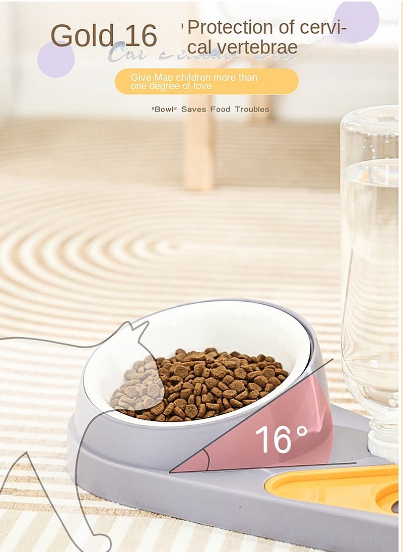 Cat Bowl Dog Water Feeder Bowl Cat Kitten Drinking Fountain Food Dish Dog Bowl  Pet Bowl