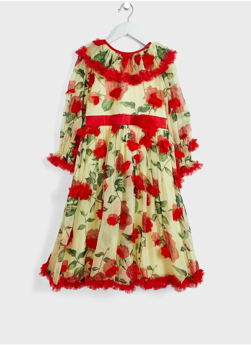 Little Golden Apple Little Floral Print Dress