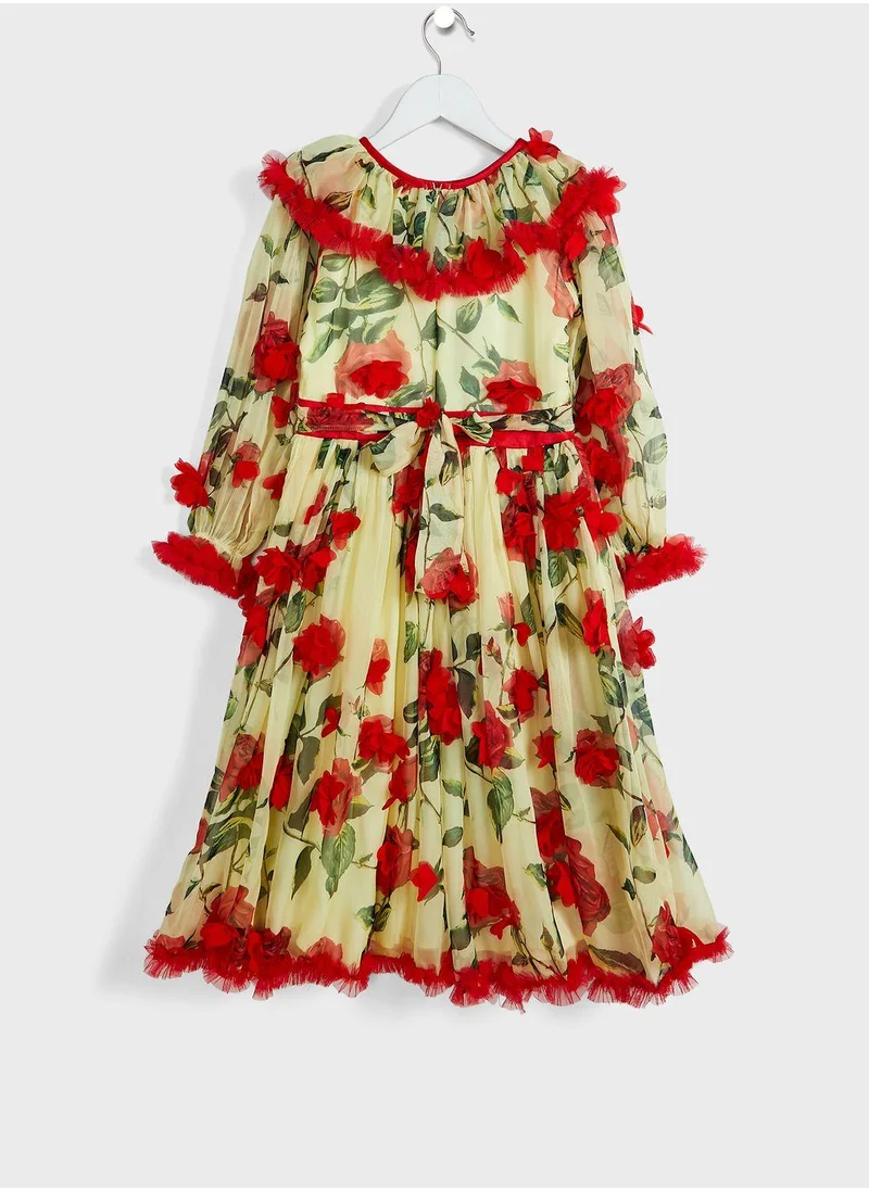 Little Golden Apple Little Floral Print Dress