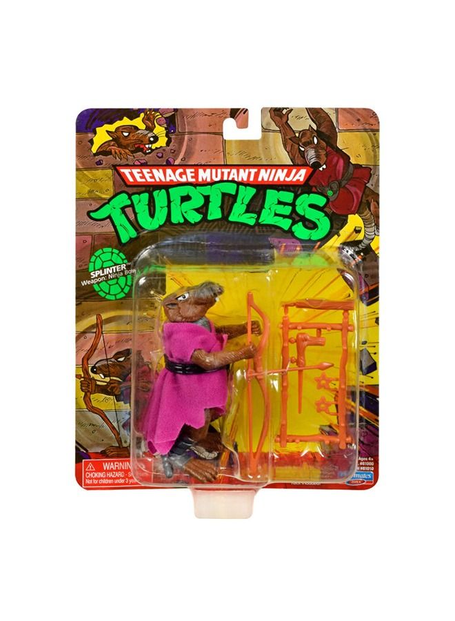 Teenage Mutant Ninja Turtles Teenage Mutant Ninja Turtles: 4” Original Classic Splinter Basic Figure 