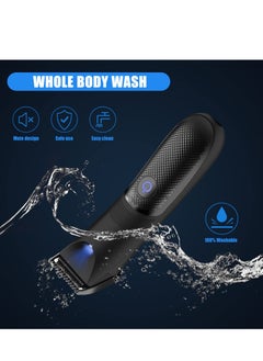 Arabest Electric Groin Hair Trimmer and Razor, Men's Bikini Trimmer, Women's Waterproof Body Hair Groomer Groin Trimmer Beard Trimmer with LED Indicator IPX7 Men's Pubic Bulb Razor  - Image 4