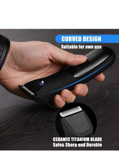 Arabest Electric Groin Hair Trimmer and Razor, Men's Bikini Trimmer, Women's Waterproof Body Hair Groomer Groin Trimmer Beard Trimmer with LED Indicator IPX7 Men's Pubic Bulb Razor  - Image 3