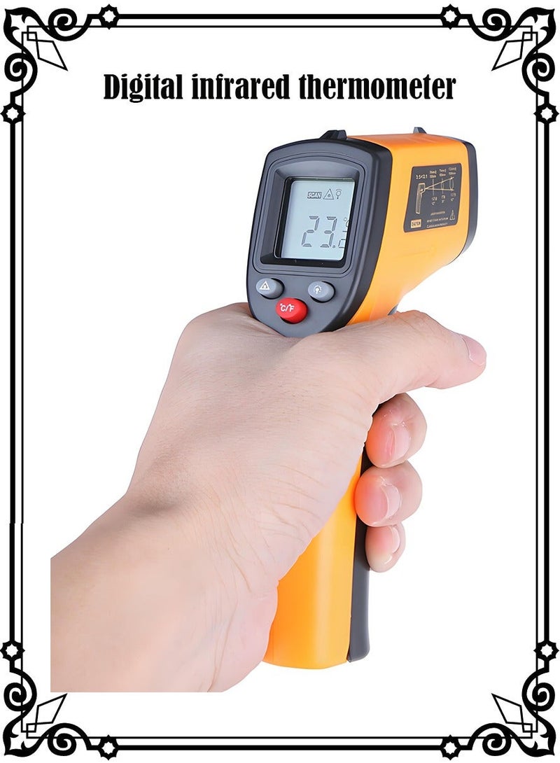 Benetech Digital Infrared Thermometer Laser Industrial Temperature Gun Non-Contact with Backlight - Image 1