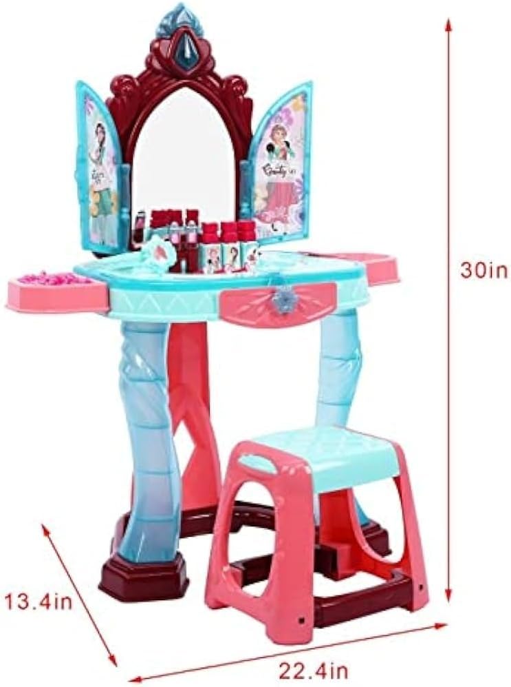 Leno toys Doll & Toy Set – Girls Hairstyle Toy with Lighted Mirror, Suitable for Kids 3 to 8 Years Old - Image 2