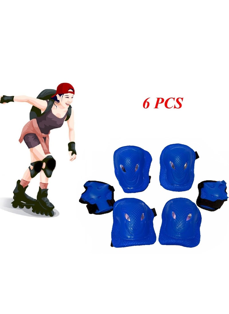 Generic G-140 Adults Protective Gear Set 6PCS for Skating Cycling Scooter, Blue  - Image 3