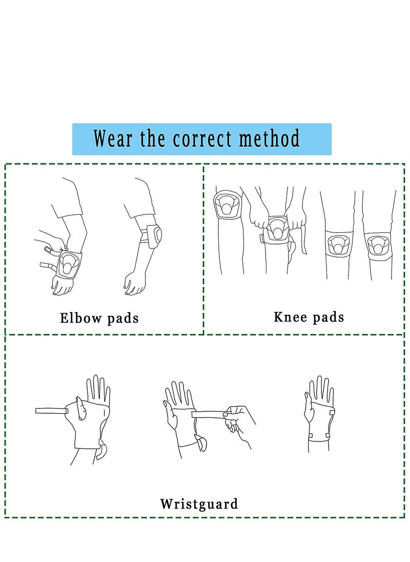 Generic G-140 Adults Protective Gear Set 6PCS for Skating Cycling Scooter, Blue  - Image 5
