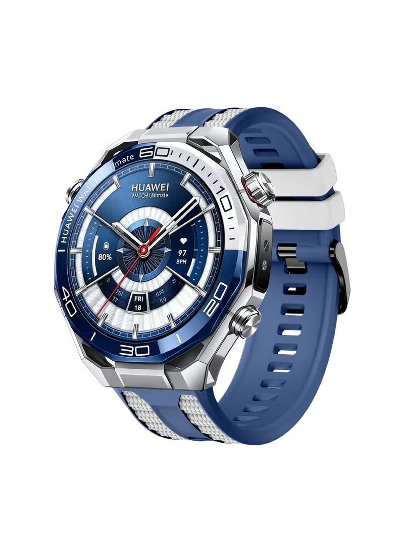 Silicone Two-tone Color Combination Band Applicable to Huawei Watch GT6/GT5/UItimate2/UItimate 46mm, 22mm Classic Soft Replacement Strap Compatible with Huawei Watch GT4/GT4 Pro/GT3/GT3Pro/GT2 46mm Bands - Image 1