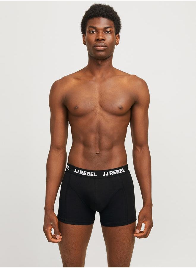 JJ Rebel by Jack & Jones Pack of 3 - Logo Detail Trunks  - Image 1