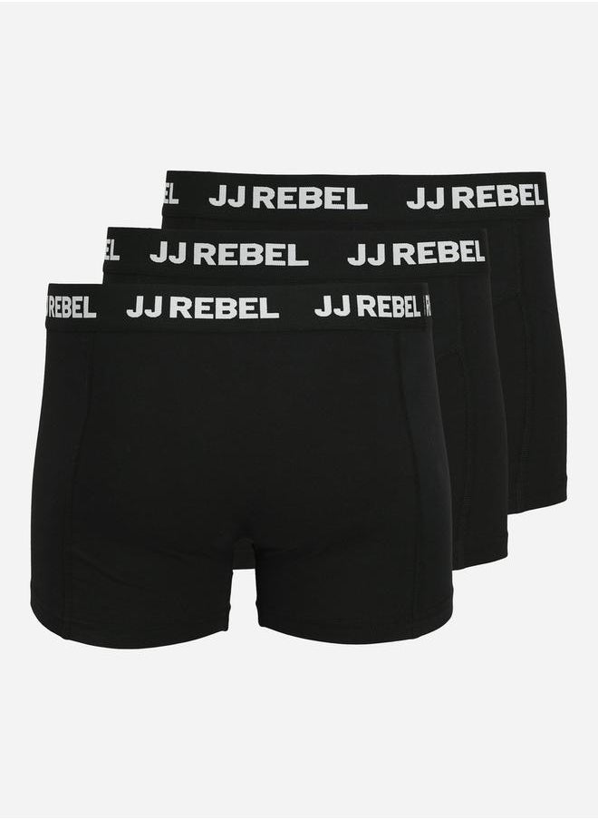 JJ Rebel by Jack & Jones Pack of 3 - Logo Detail Trunks  - Image 4