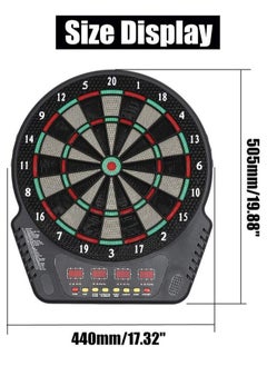 BlueFire Electronic Dart Board Set with LED Scoreboard – 13.5” Large Target, 27 Games & 243 Variations, 16 Players, 12 Soft-Tip Darts + 100 Extra Tips – Perfect for Adults & Kids, Parties, Practice, Indoor & Outdoor Fun (Battery/AC Powered)  - Image 2