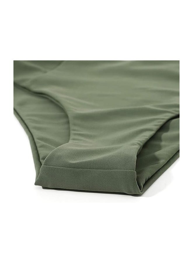 Muyixin طقم ملابس سباحة مكون من قطعتين بدون أكتاف وخصر مرتفع - Image 5