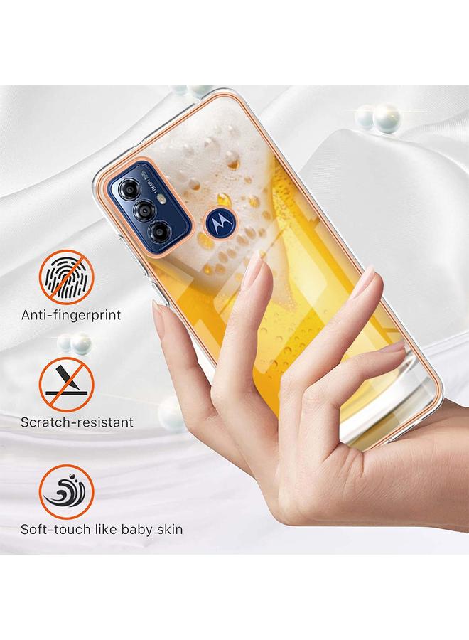 اس-توب جراب لهاتف Motorola Moto G Play 2023، جراب هاتف IMD مزدوج الجوانب مطلي بالرخام الكهربائي - Image 5