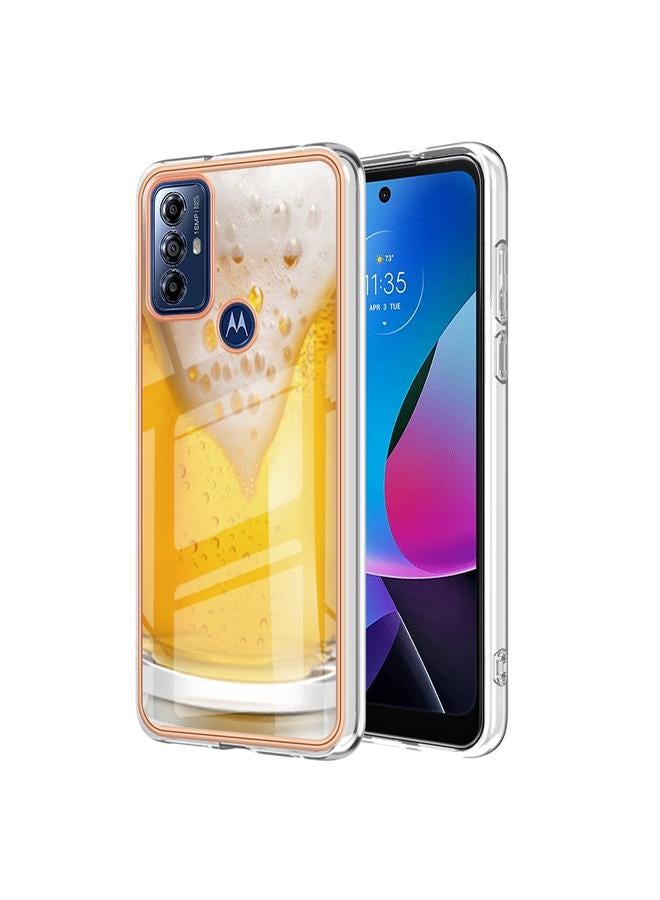 اس-توب جراب لهاتف Motorola Moto G Play 2023، جراب هاتف IMD مزدوج الجوانب مطلي بالرخام الكهربائي - Image 1