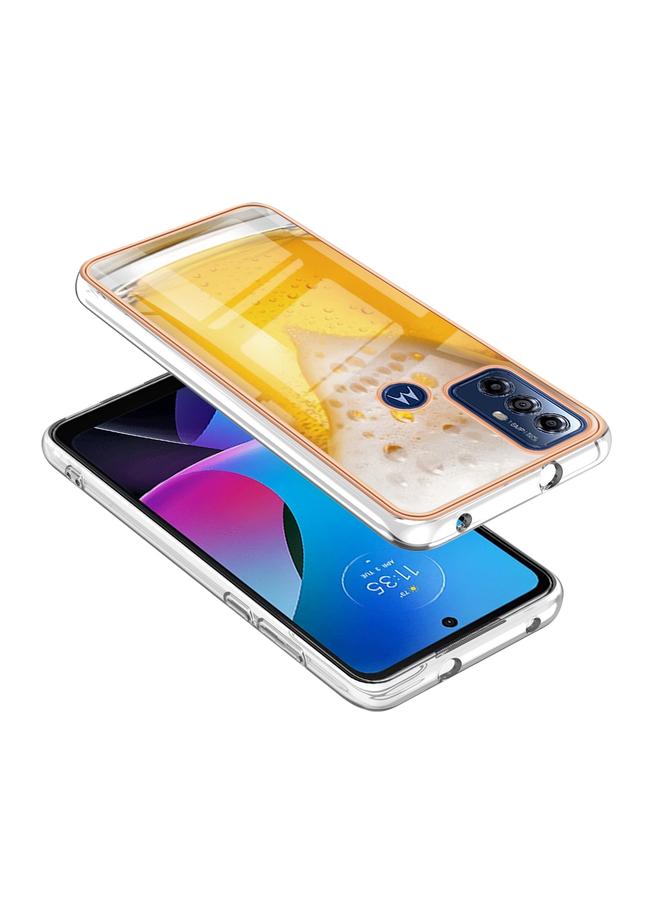 اس-توب جراب لهاتف Motorola Moto G Play 2023، جراب هاتف IMD مزدوج الجوانب مطلي بالرخام الكهربائي - Image 3