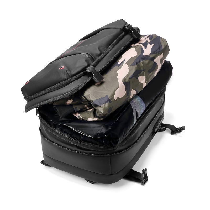 Vacuum Compression Backpack: 25L To 60L Expandable Storage, 17 Inch Laptop Compartment, Rainproof Design - Anti Theft Pocket, Trolley Strap For Business Travel, Outdoor Trips - Image 5