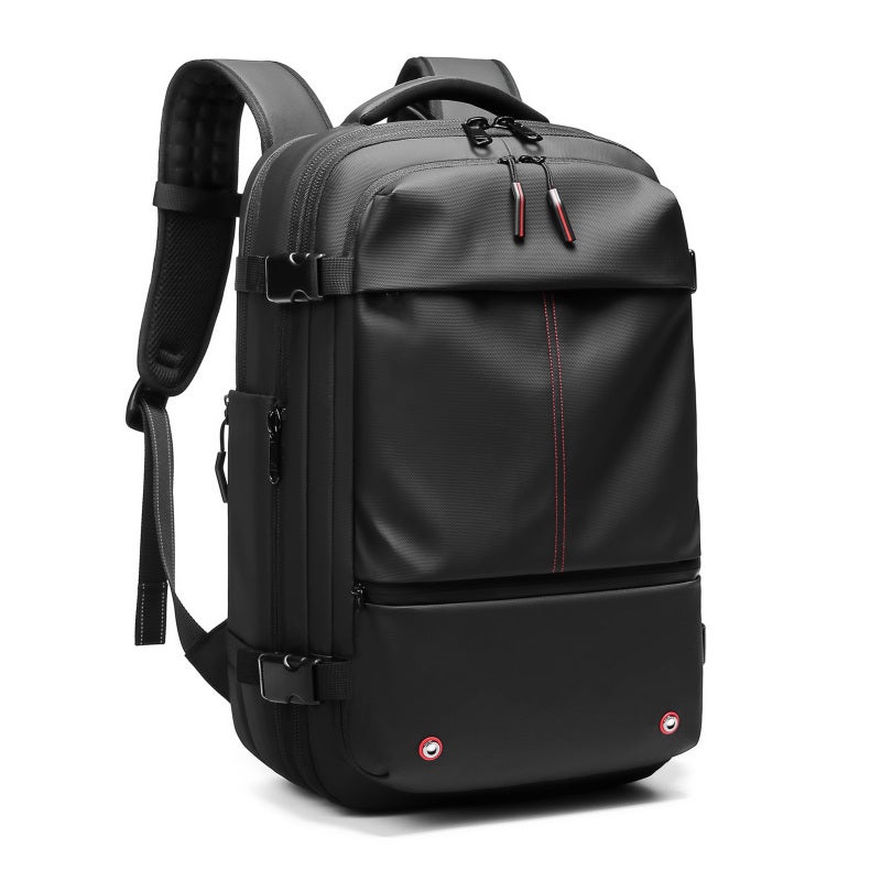 Vacuum Compression Backpack: 25L To 60L Expandable Storage, 17 Inch Laptop Compartment, Rainproof Design - Anti Theft Pocket, Trolley Strap For Business Travel, Outdoor Trips - Image 4