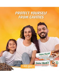 Dabur Dabur Herbal Cavity Protection Clove Toothpaste  with toothbrush 140g  - Image 2