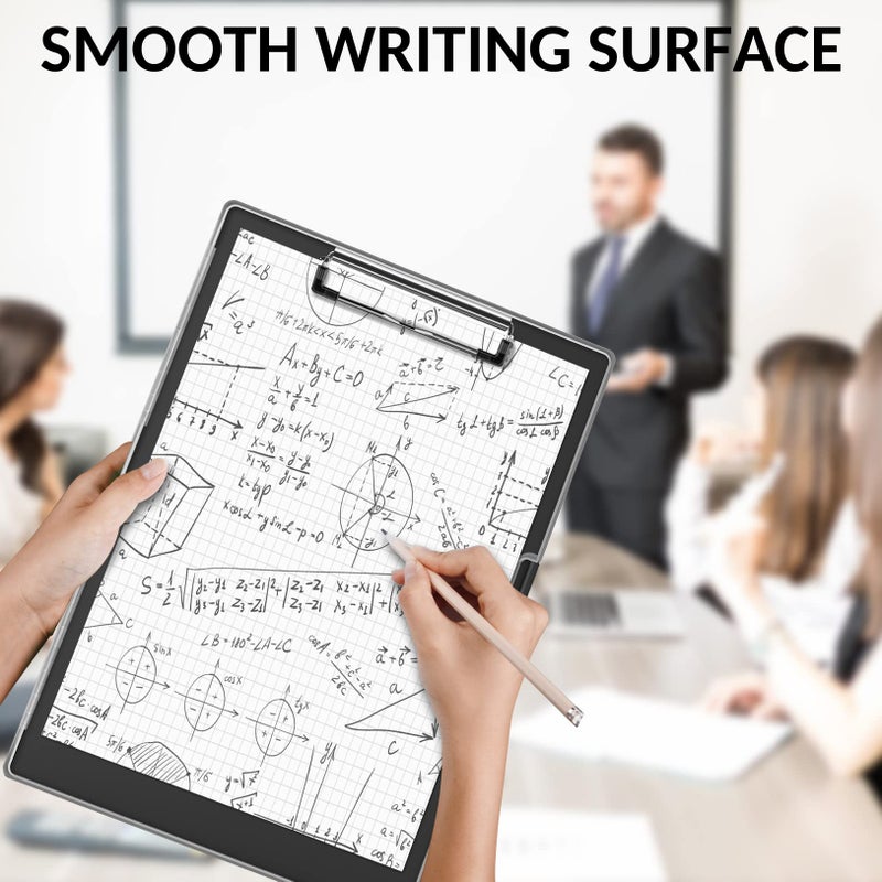 Sooez Clipboard with Storage, Heavy Duty Cleaview Clip Boards 8.5x11 with Dual Storage, Dry Erase Plastic Nursing Clipboard, High Capacity Clipboards Folder for Teacher Nurse, School & Office Supplies - Image 5