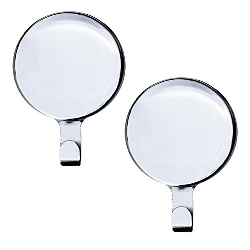 Haute Decor Attract Magnetic Wreath Hanger (Shiny Silver) - Set of 2 Magnets - for 2 Metal Doors/Surfaces or 1 Single-Pane Glass Door/Window - Holds up to 10 lbs. - Image 1