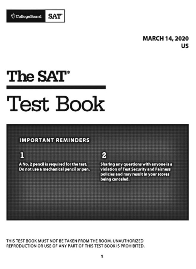 null - "إتقان قسم الكتابة واللغة في اختبار SAT - إصدار 2020" - Image 1