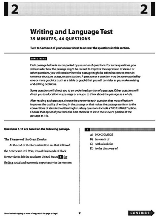 null - "إتقان قسم الكتابة واللغة في اختبار SAT - إصدار 2020" - Image 1