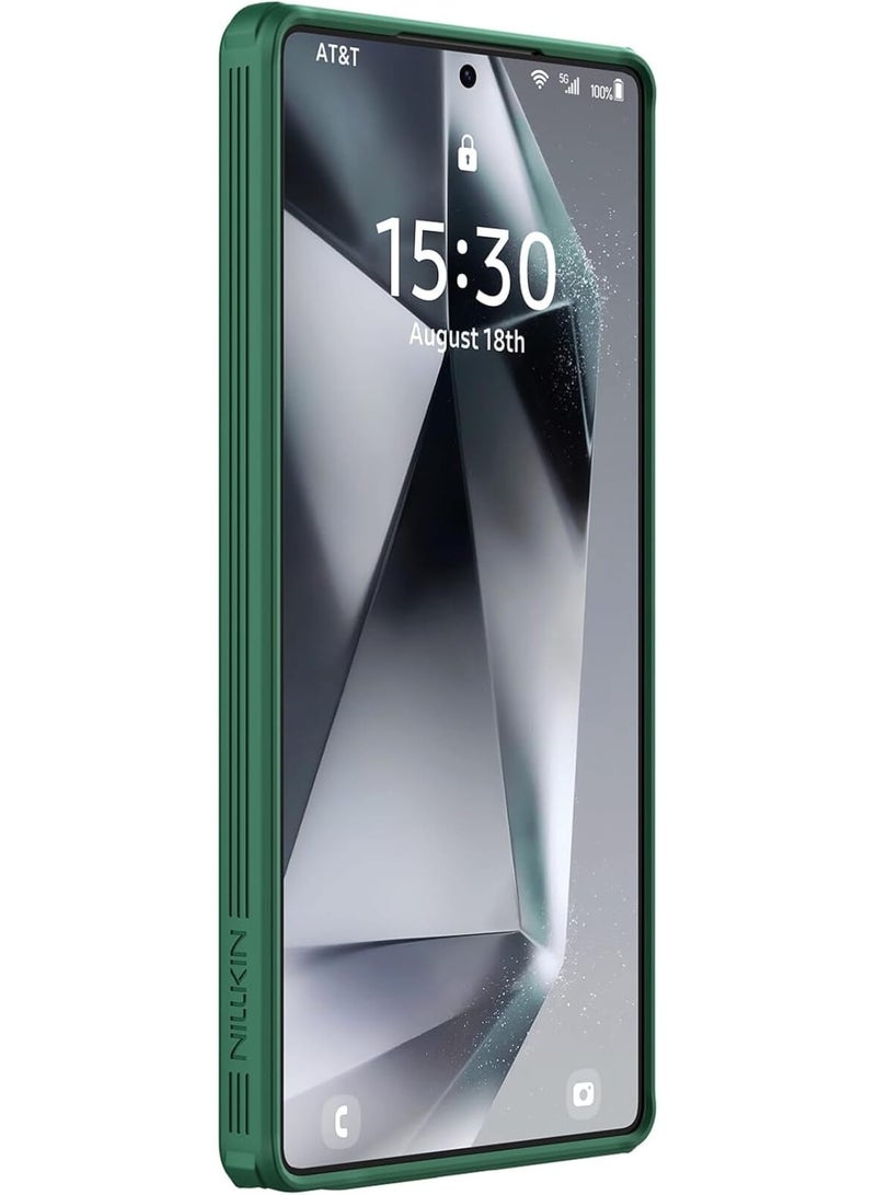 Nillkin CamShield Prop Case for Samsung Galaxy S25 Ultra | Slide Camera Cover & Kickstand Stand Case - Deep Green - Image 5
