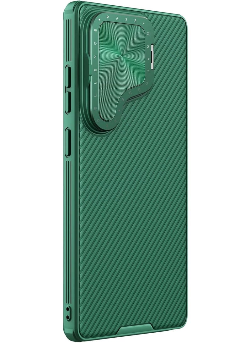 Nillkin CamShield Prop Case for Samsung Galaxy S25 Ultra | Slide Camera Cover & Kickstand Stand Case - Deep Green - Image 3