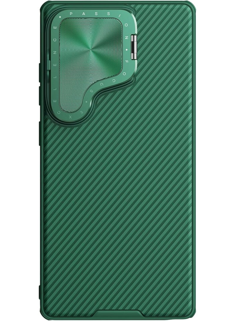 Nillkin CamShield Prop Case for Samsung Galaxy S25 Ultra | Slide Camera Cover & Kickstand Stand Case - Deep Green - Image 2
