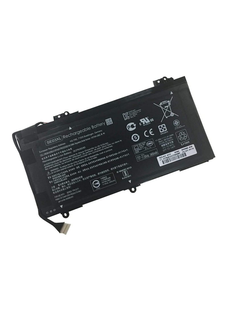 11.55V 41.5Wh SE03XL Battery Compatible with HP Pavilion 14-AL100 HSTNN-LB7G HSTNN-UB6Z TPN-Q171 849908-850 Series  - Image 1