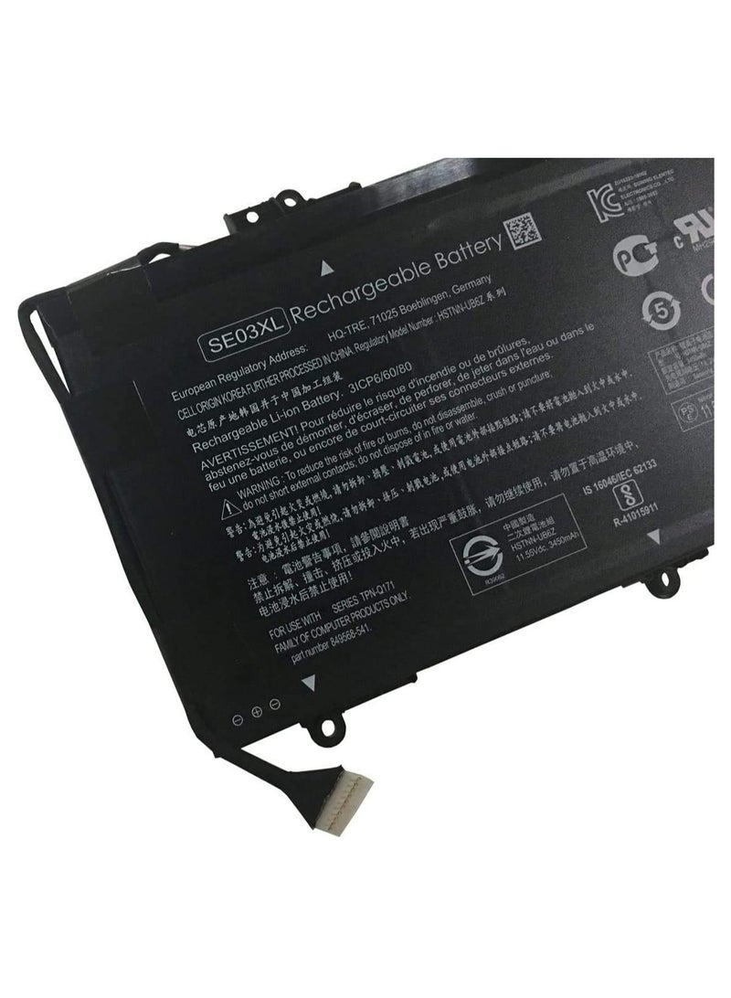 11.55V 41.5Wh SE03XL Battery Compatible with HP Pavilion 14-AL100 HSTNN-LB7G HSTNN-UB6Z TPN-Q171 849908-850 Series  - Image 3