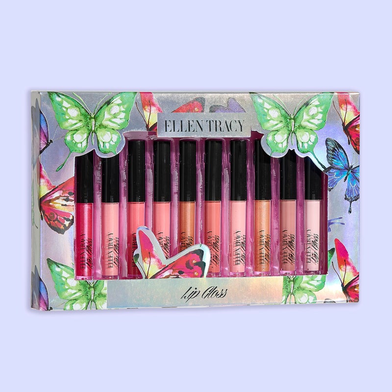 Enchante Ellen Tracy 10 Pc Lip Gloss Collection, Shimmery Lip Glosses for Women and Girls, Long Lasting Lip Gloss Set with Rich Varied Colors, Great Holiday and Birthday Gift - Image 5