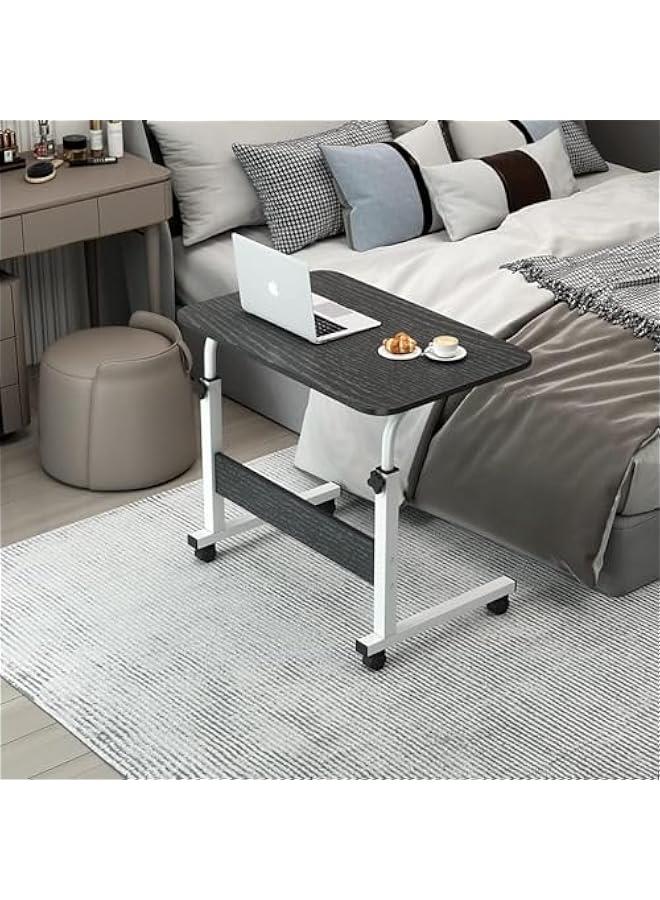 بيوينتي طاولة لابتوب بارتفاع قابل للتعديل من سكاي تاتش، طاولة قهوة جانبية وحامل نوت بوك محمول قابل للتعديل مع عجلات للأريكة والسرير والشرفة والحديقة، 60×40 سم، أسود - Image 5