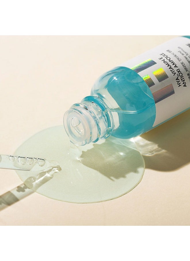 Aberede | Hya-Vitamin E Antioxy Ampoule, for Excess Oil, Large Pores, Uneven Skin Tone, Dullness - Centella Asiatica + Ceramides + Vitamin E + Hyaluronic Acid + Beta-Glucan, Made in Korea