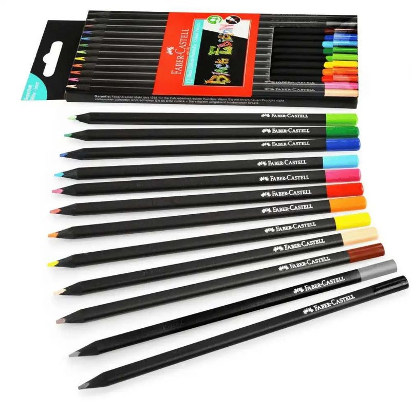 Faber Castell Black Edition Color Pencil In Assorted Color- 12pcs