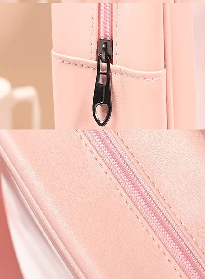 Wishbone Clear Toiletry Bag, Wash Make Up Bag PVC Waterproof Zippered Cosmetic Bag, Portable Carry Pouch for Women Men - Image 4