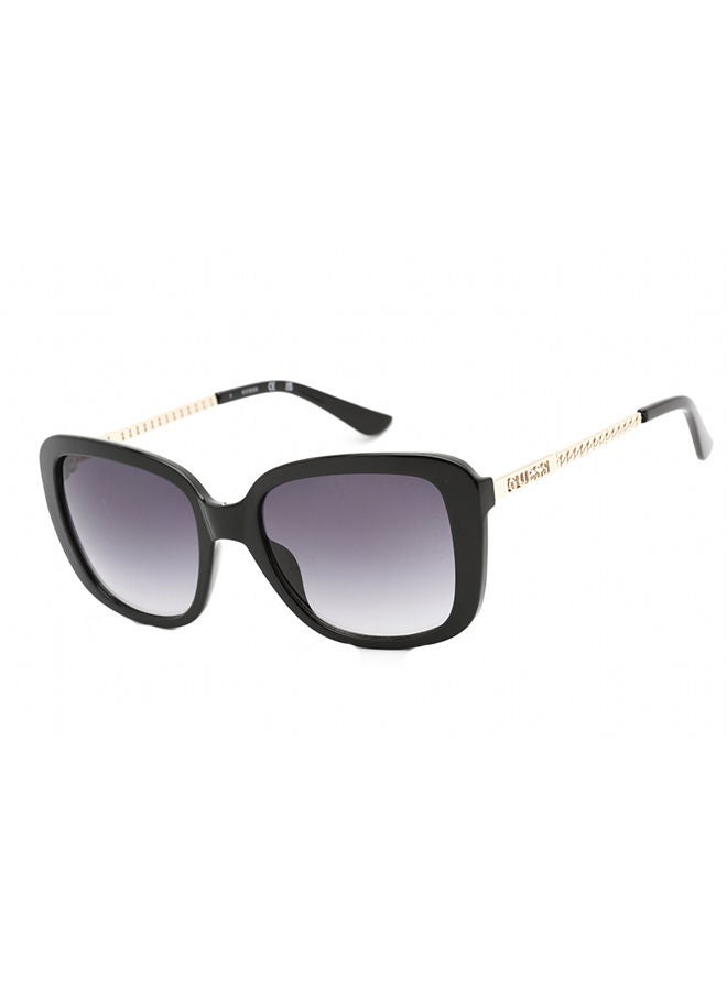 GUESS GF6138 01B Sunglasses 100% UV Protected Black Square For Women - Image 1