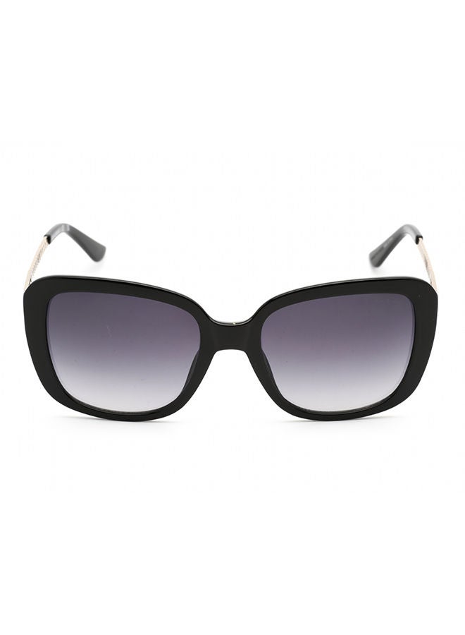 GUESS GF6138 01B Sunglasses 100% UV Protected Black Square For Women - Image 2