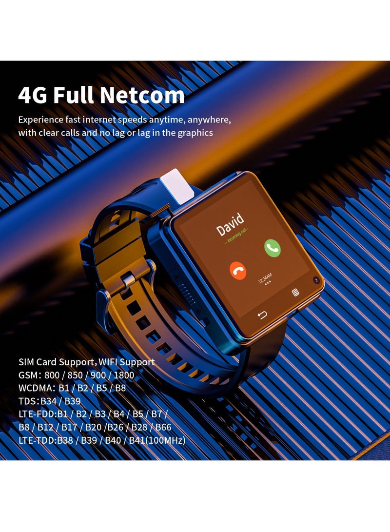 General Large square screen 4G phone watch independent Android 11 system smart watch dual camera detachable  - Image 4