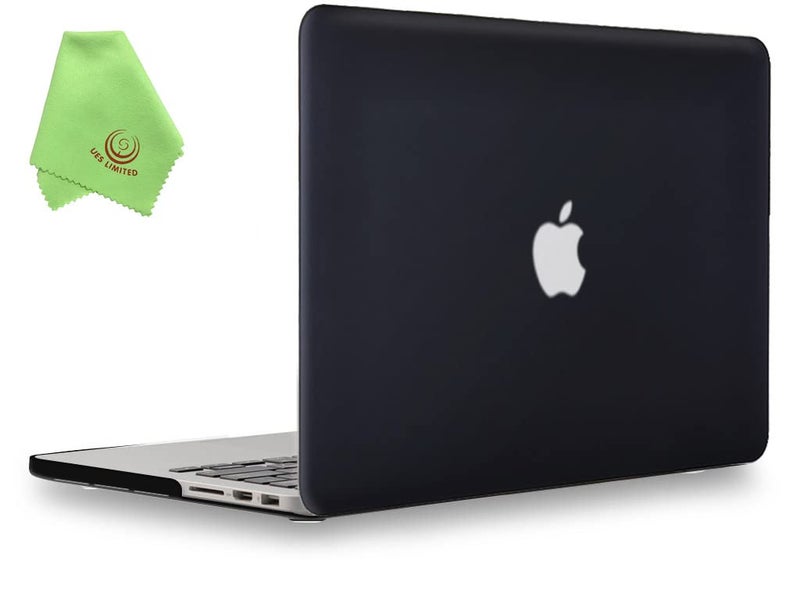 UESWILL Smooth Matte Hard Case Cover Compatible with Mid 2012Mid 2015 MacBook Pro 15 inch with Retina Display No Touch Bar No CDROM Model A1398 Black
