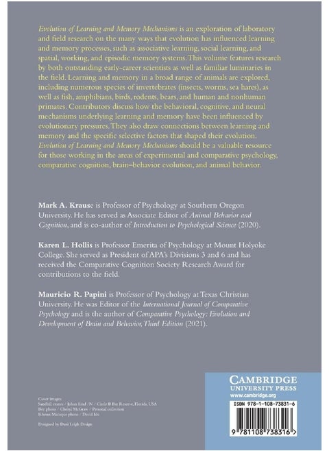 Evolution of Learning and Memory Mechanisms