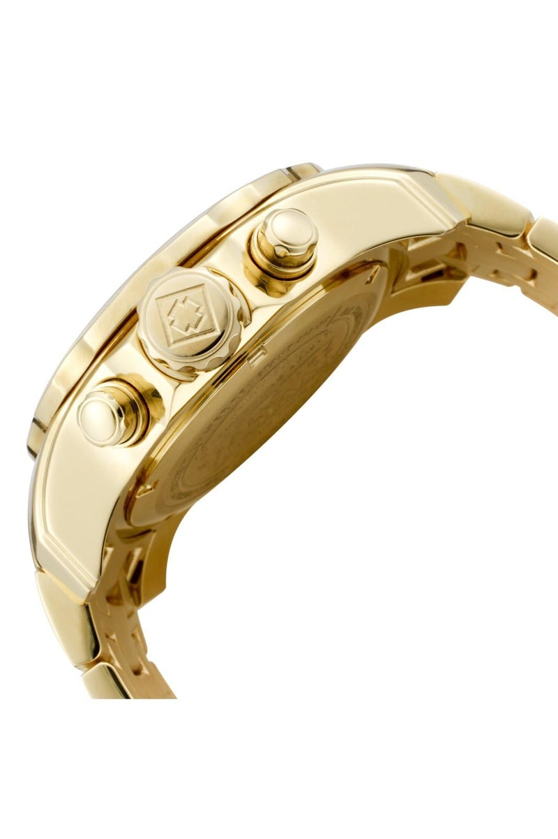 Invicta ساعة كواتز للغوص للرجال من إنفيكتا مع حزام من الفولاذ المقاوم للصدأ بلون الذهب، ذهبية (الموديل: 0074) - Image 3