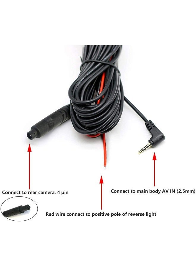 WOLFBOX 33Feet Rear Camera Longer Replacement Cable for G840S/ G930 / G840H / G850 / G850PRO /G900 / i07/ i17, Most Small Cars can Simply use The Original Rear Camera Cable - Image 2
