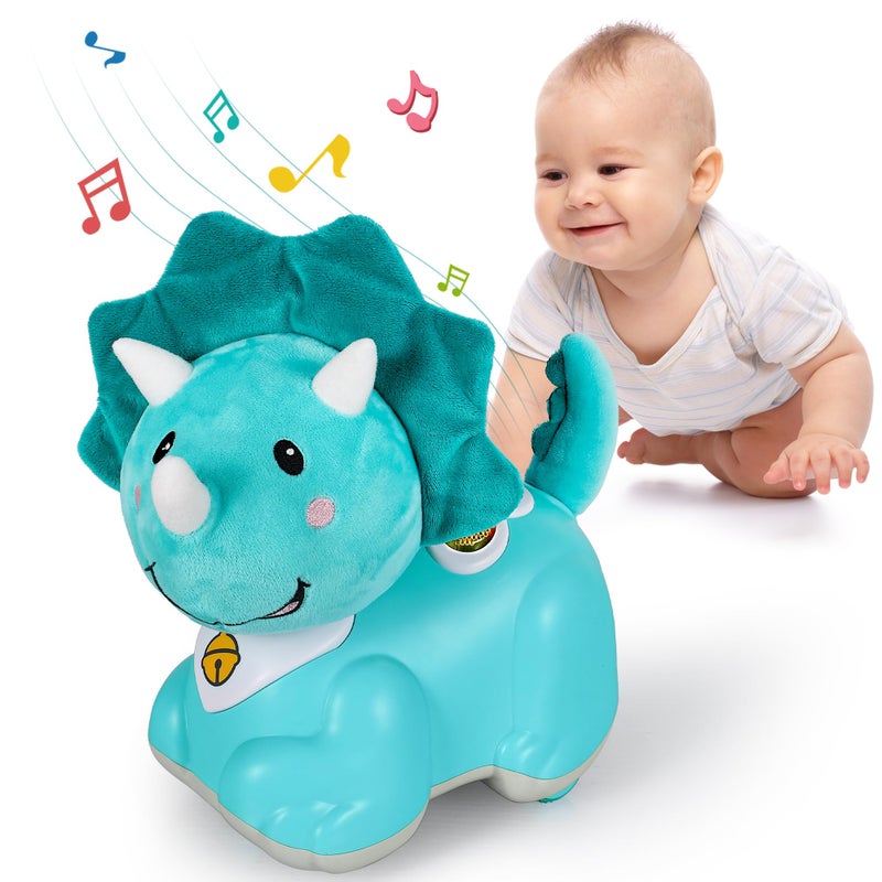 iPlay, iLearn Unicorn Baby Musical Toy, Infant Crawling Toys for 6-9 9-12 12-18 Month, Baby Tummy Time Toddler Musical Light Toy for Age 0-2, 1 Year Old Boys Girls 1st Birthday Gift - Unicorn - Image 1